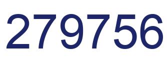 Number 279756 blue image