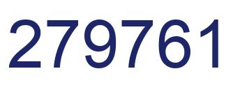 Number 279761 blue image