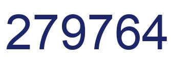 Number 279764 blue image