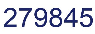 Number 279845 blue image