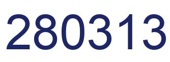 Number 280313 blue image