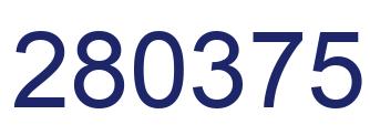 Number 280375 blue image