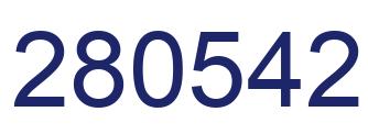 Number 280542 blue image