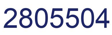 Number 2805504 blue image