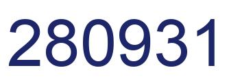 Number 280931 blue image