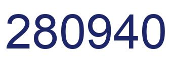 Number 280940 blue image