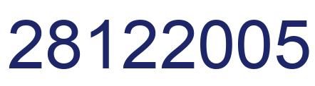Number 28122005 blue image