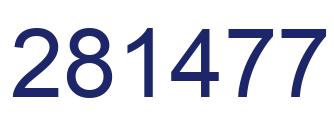 Número 281477 imagen azul