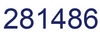 Number 281486 blue image