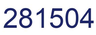 Number 281504 blue image
