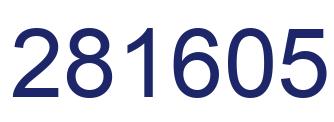 Number 281605 blue image