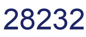 Number 28232 blue image