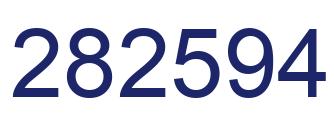 Number 282594 blue image