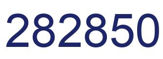 Number 282850 blue image