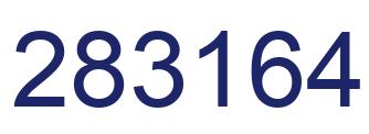 Number 283164 blue image