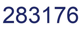 Number 283176 blue image