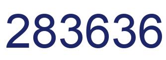 Number 283636 blue image