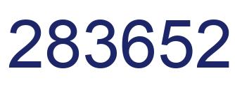 Number 283652 blue image