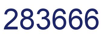 Number 283666 blue image