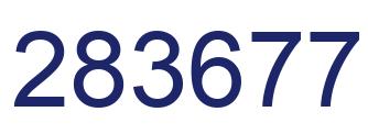 Number 283677 blue image