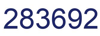 Number 283692 blue image