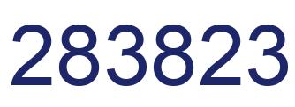 Number 283823 blue image