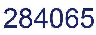 Number 284065 blue image