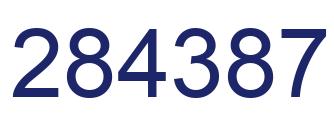 Número 284387 imagen azul