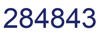Number 284843 blue image