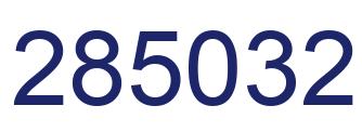 Number 285032 blue image