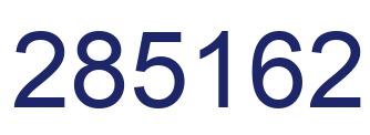 Number 285162 blue image