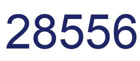 Number 28556 blue image