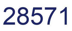 Number 28571 blue image