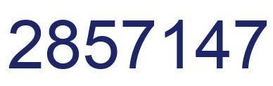 Número 2857147 imagen azul