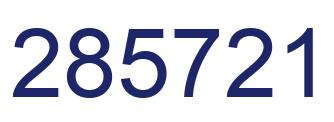 Number 285721 blue image