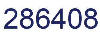 Number 286408 blue image