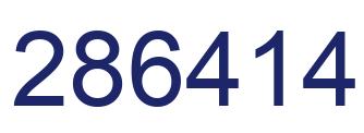 Number 286414 blue image