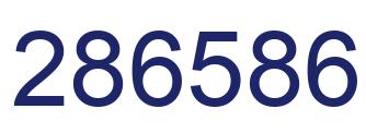 Number 286586 blue image