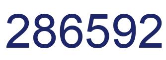 Number 286592 blue image