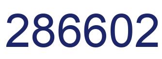 Number 286602 blue image