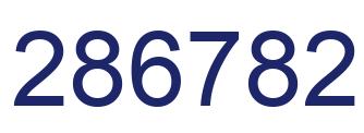 Número 286782 imagen azul