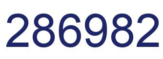 Número 286982 imagen azul