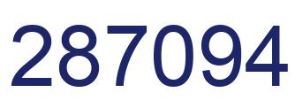 Number 287094 blue image