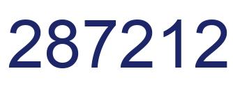 Número 287212 imagen azul