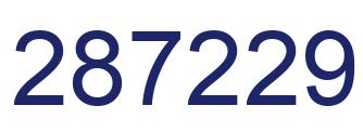 Número 287229 imagen azul