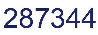 Número 287344 imagen azul