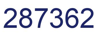 Número 287362 imagen azul
