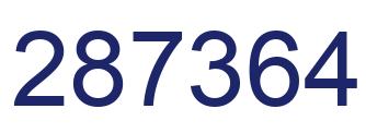 Número 287364 imagen azul
