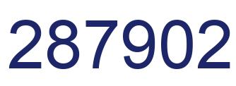 Number 287902 blue image