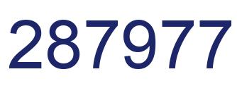 Número 287977 imagen azul